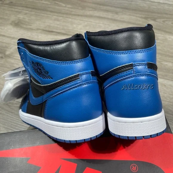 Air Jordan 1 Retro High OG Marina Blue Black M - Picture 7 of 8